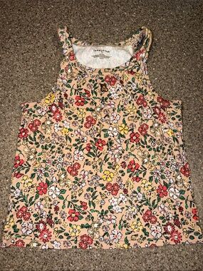 Teddy Fresh Floral Beige Tank